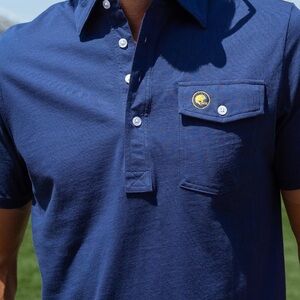 Criquet vintage Blue “tailgater” Polo Shirt